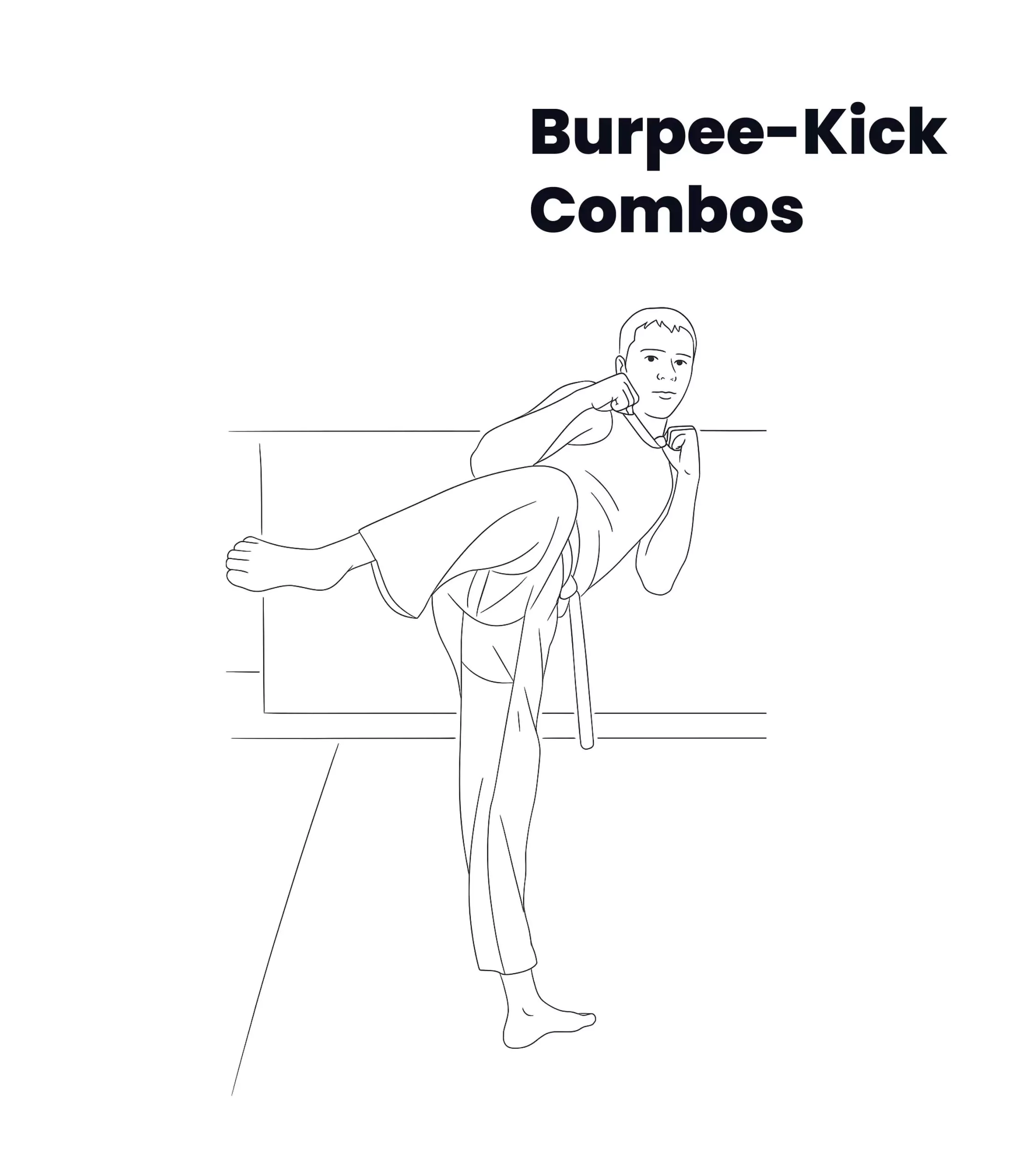Burpee-Kick Combos