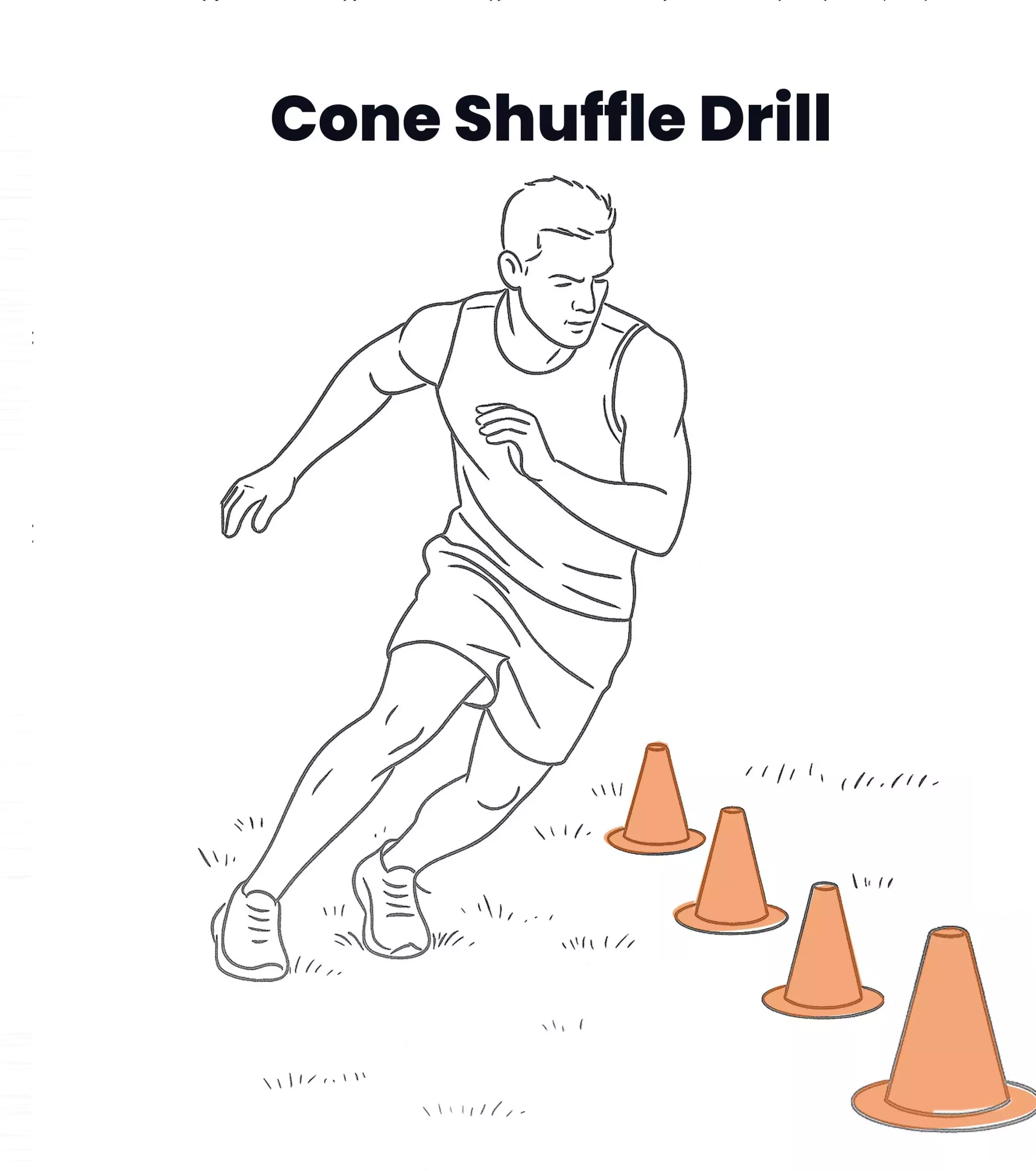 Cone Shuffle Drill