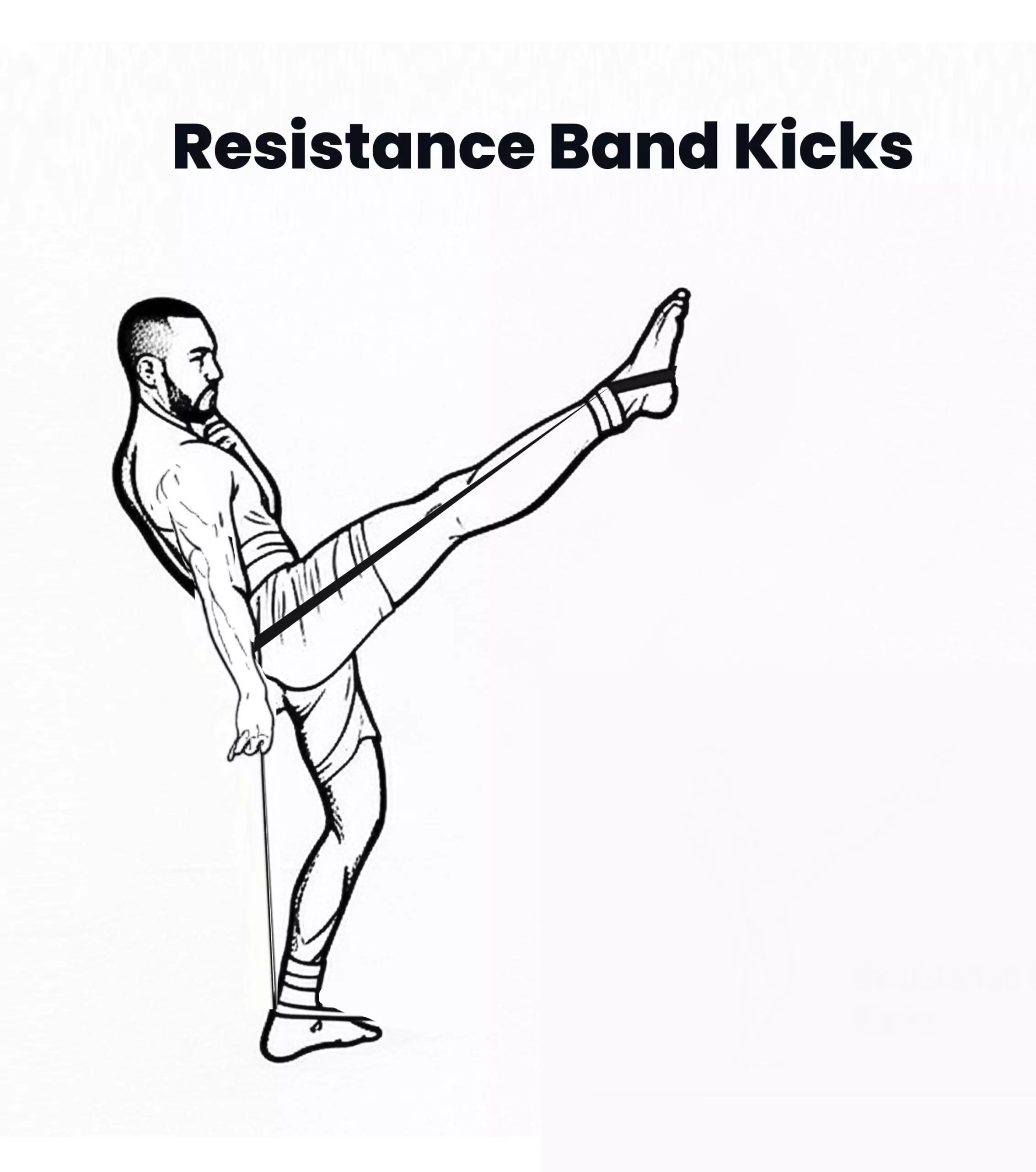 Resistance Band Kicks