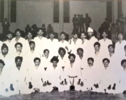 My first batch of students from Kurukshetra University, Haryana, India, in 1980 - pictured with Sensei P. Kuppusamy and his wife, Mallika. At the time, most were pursuing degrees in Engineering and Master of Science, and many went on to become senior executives in leading corporations around the world. first batch of students